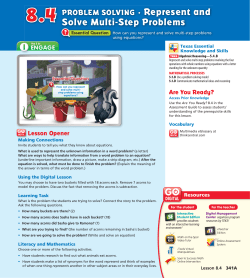 Solve Multi-Step Problems