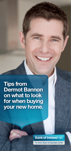 Tips from Dermot Bannon on what to look for when