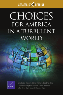 Choices for America in a Turbulent World