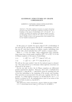 ALGEBRAIC STRUCTURES ON GRAPH COHOMOLOGY 1