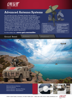 Advanced Antenna Systems Capabilities