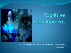 Cognitive Development