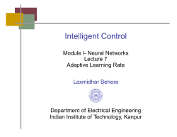 Adaptive Learning Rate