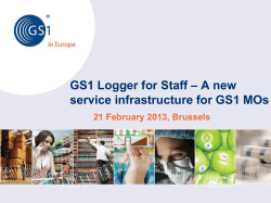 GS1 Logger for Staff Statistics 1 January 2012 &ndash; 4 February 2013 14