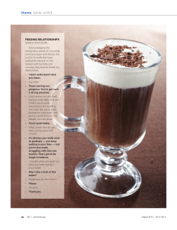 theme SOciAL jUSTicE FeeDING RelATIoNsHIps