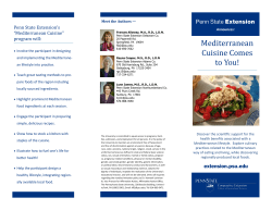 Mediterranean Cuisine Comes to You!