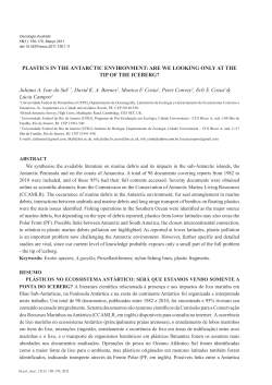 PLASTICS IN THE ANTARCTIC ENVIRONMENT