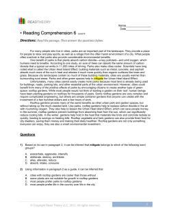Reading Comprehension 6