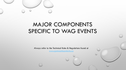 Major components in organizing a gymnastics competition