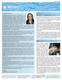 2016 Water Quality Report