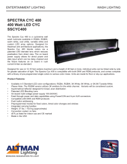 SPECTRA CYC 400 400 Watt LED CYC SSCYC400