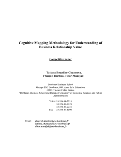 Cognitive Mapping Methodology for Understanding of