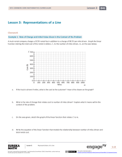 Grade 8 Mathematics Module 6, Topic A, Lesson 3