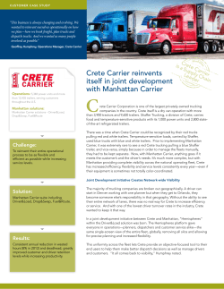 Crete Carrier reinvents itself in joint development with Manhattan