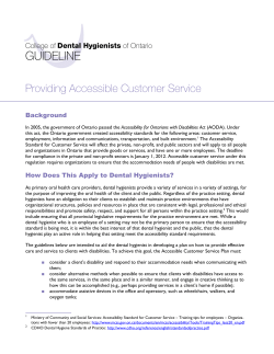 Providing Accessible Customer Service