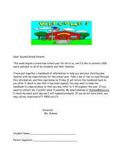 ClassHandbook - Sierra Nevada Academy Charter School