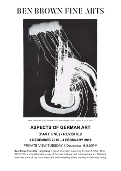 aspects of german art (part one) - revisited 2