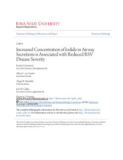Increased Concentration of Iodide in Airway Secretions is