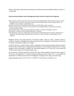 Sasmito et al 2016 Sources and accumulation rates of belowground