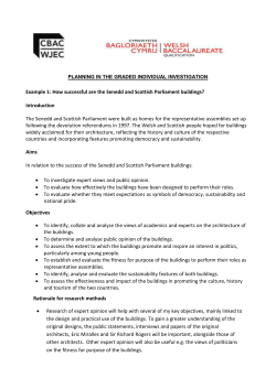 Planning - Welsh Baccalaureate