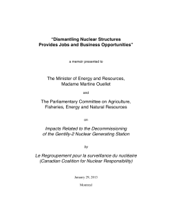 Dismantling Nuclear Structures at Gentilly Provides Jobs