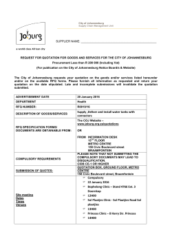 Supply ,Deliver and install water tanks with connectors Compulsory
