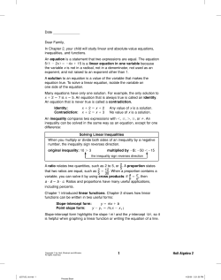 Chapter 2 Parent Description