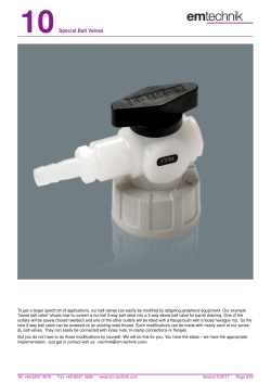 10Special Ball Valves
