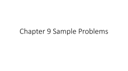 Chapter 9 Sample Problems