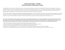 Problem-Solving Reflection Report