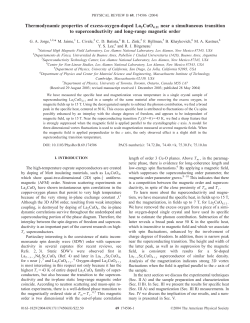 Thermodynamic properties of excess-oxygen
