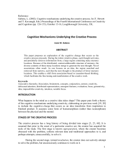 Cognitive Mechanisms Underlying the Creative