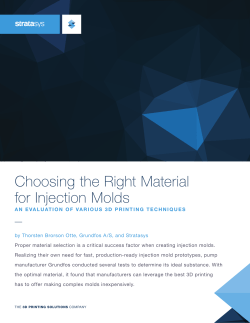 Choosing the Right Material for Injection Molds