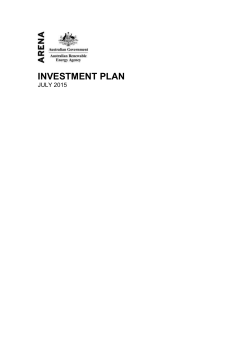 investment plan - Australian Renewable Energy Agency