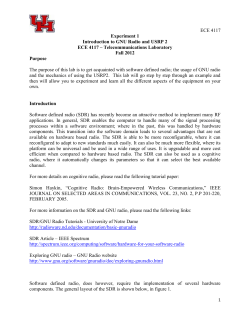 ECE 4117 Experiment 1 Introduction to GNU Radio and USRP 2
