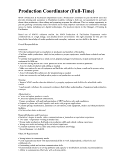 Production Coordinator - Alliance for Community Media