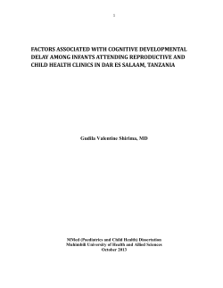 factors associated with cognitive developmental delay