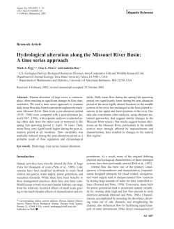 Hydrological alteration along the Missouri River Basin: A time series