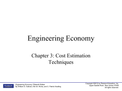 Introduction to Engineering Economy
