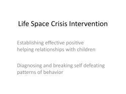 Life Space Crisis Intervention
