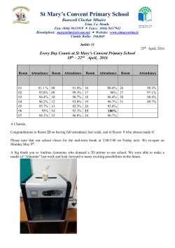 Imlitir 1 - St Mary`s Convent Primary School