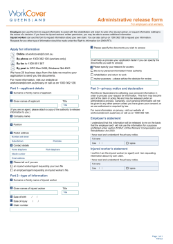 Administrative release form