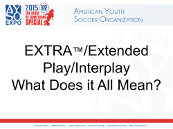 AYSO EXTENDED PLAY