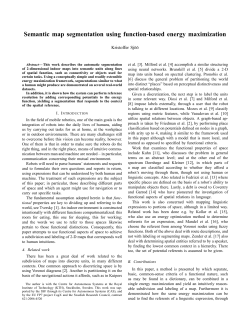 Semantic map segmentation using function-based energy