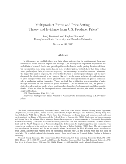 Multiproduct Firms and Price-Setting: Theory and Evidence from US