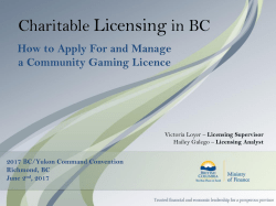 Gaming - BC/Yukon Command
