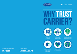 Updated Carrier HWALL CRYSTAL Brochure FA 051716