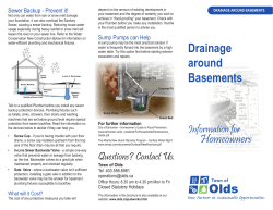 Drainage around Basements Homeowners