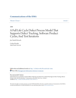 A Full Life Cycle Defect Process Model That Supports Defect