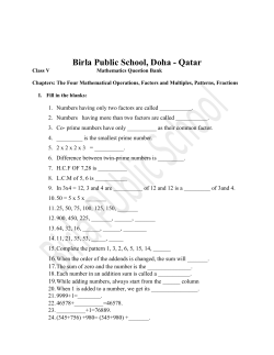Class V Maths question Bank -Half Yearly Exam